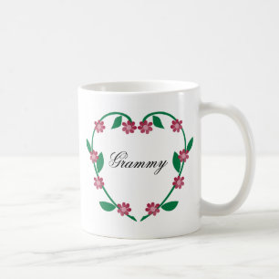 Elegant Flower Heart-Grammy Coffee Mug