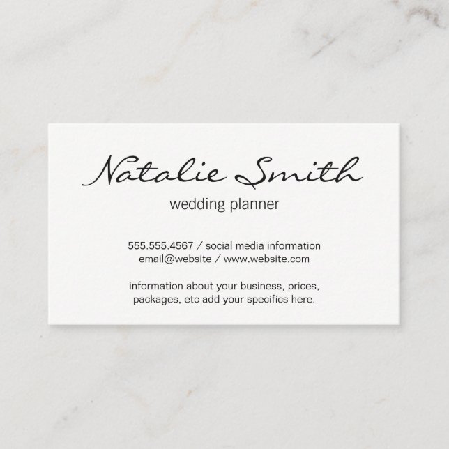 Elegant Flower Pattern (blue) Business Card (Front)