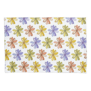 Elegant Flower Pattern Pillowcase