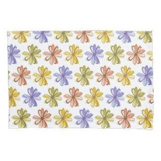 Elegant Flower Pattern Pillowcase