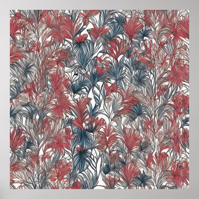 elegant flower poster (Front)