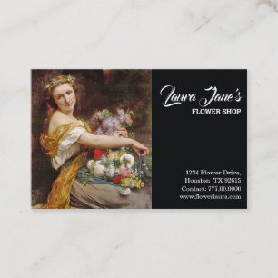 Elegant Flower Shop Business Card