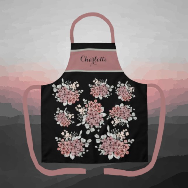 Elegant Flower Spring Bouquet Garden Apron (Creator Uploaded)
