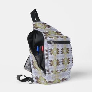 Elegant flower Style Geometry ART Rotate4 Sling Bag