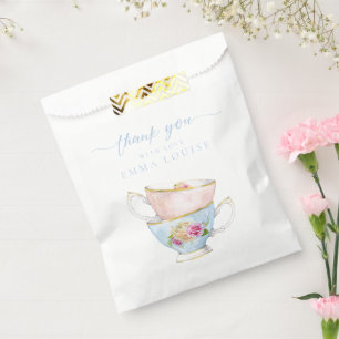 Elegant Flower Tea Bridal Brunch  Favour Bags