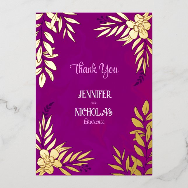 Elegant Flowers And Leaves Ornaments for Wedding (Front)