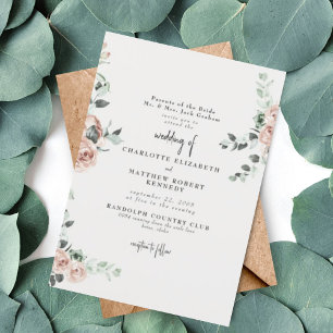 Elegant Flowers in Spring II Invitation