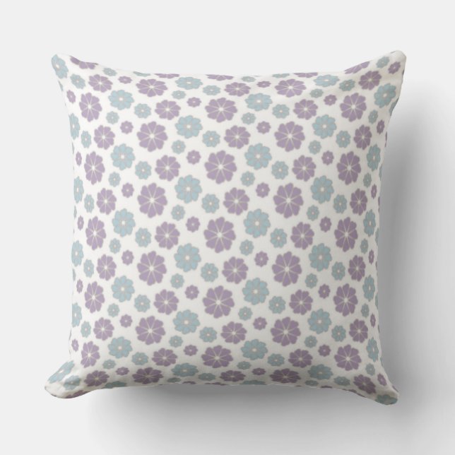 Elegant Flowers Seamless Pattern Pillows (Front)