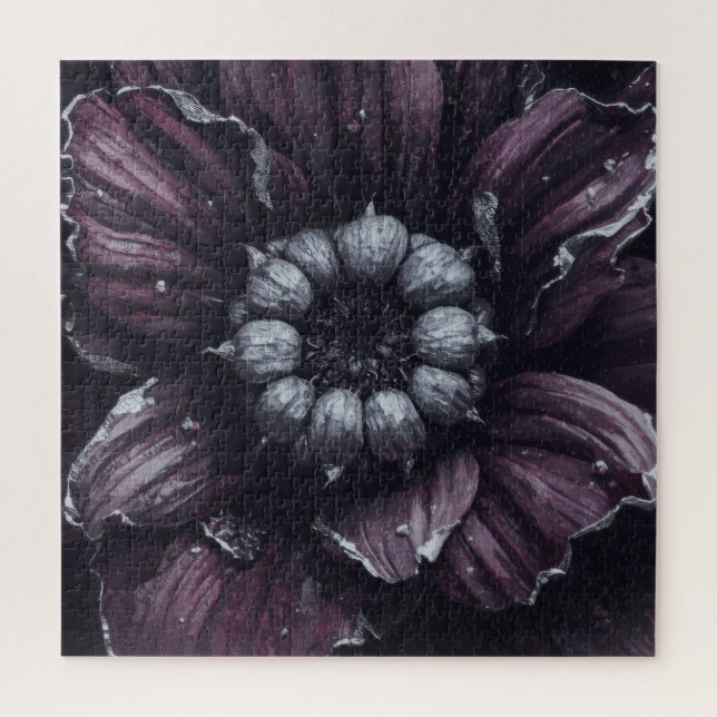 Elegant Flowers Surrounded by Soft Creative Paint  Jigsaw Puzzle (Vertical)