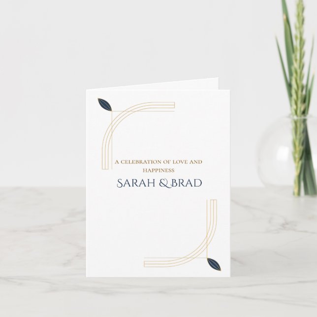Elegant Folded Invitation (Front)