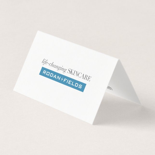 Elegant Folded Notecards Business Card (Front)