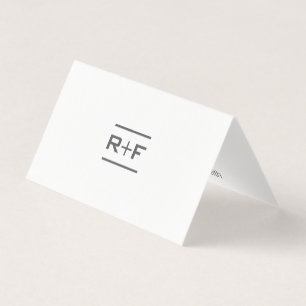 Elegant Folded Notecards Business Card