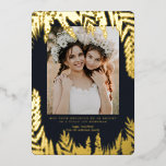 Elegant Foliage | Hanukkah Photo Collage Card<br><div class="desc">Hanukkah... The festival of lights is here. Light the menorah, play with the dreidel and feast on latkes and sufganiyot. Celebrate the spirit of Hanukkah with friends, family with our gorgeous photo cards. This elegant Hanukkah card is a stunning modern holiday theme perfect for anyone on your mailing list. A...</div>