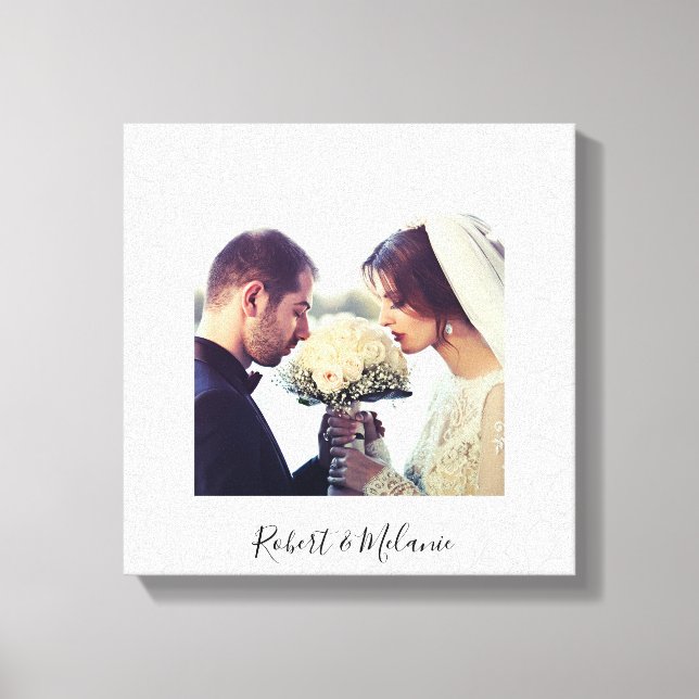 Elegant Foliage | Personalised Canvas Print (Front)