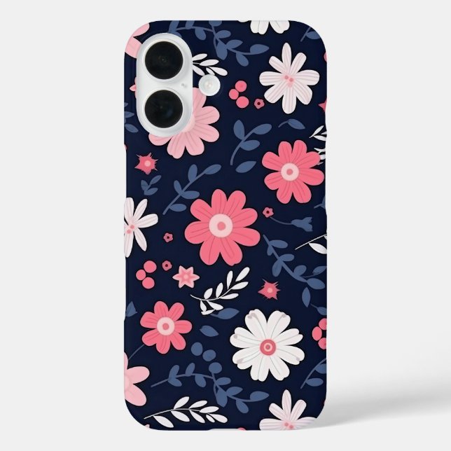 Elegant Folk Art Flower Case-Mate iPhone Case (Back)