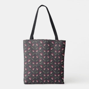 Elegant Folk Floral Pattern Tote Bag for Everyday