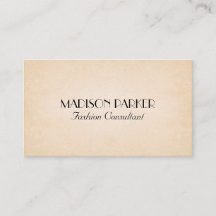 Elegant Font Paper Texture Business Card