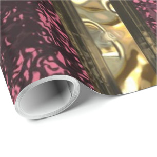 Elegant Fontaine Striped Wrapping Paper