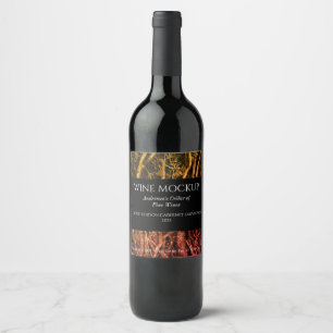 Elegant Forest Roots Custom Wine Labels