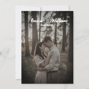Elegant Forest-Themed Wedding Invitation Cover