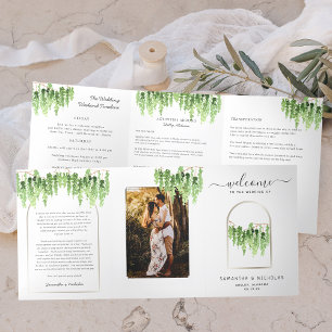 Elegant Forest Woods Wedding Tri-Fold