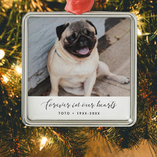 Elegant Forever in our hearts Pet memorial Metal Tree Decoration