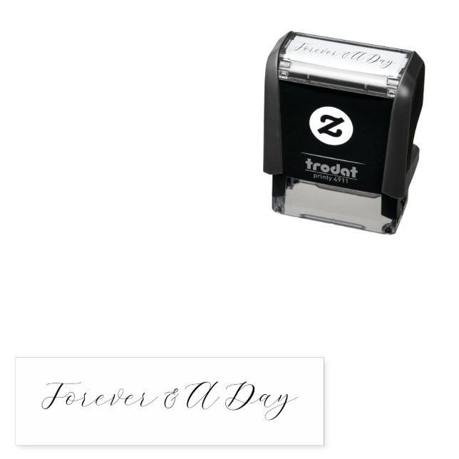 Elegant Forever Wedding Self-inking Stamp (In Situ)