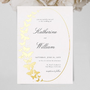 Elegant Formal Classic Butterfly Frame Gold