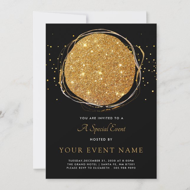 Elegant Formal Event  Invitation (Front)