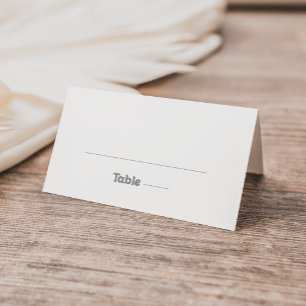 Elegant Formal Minimal Wedding Place Card