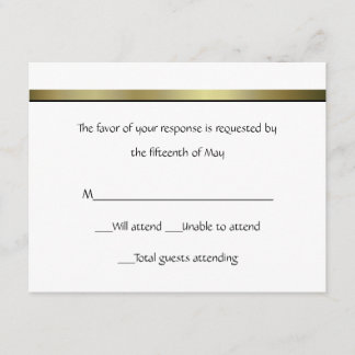 Elegant Formal Response Card