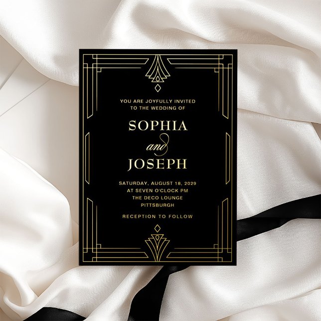 Elegant Formal Wedding | Black and Gold (Creator Uploaded)