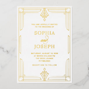 Elegant Formal Wedding White and Gold