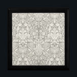 elegant formal white damask lace brocade gift box<br><div class="desc">Damask lace - White on white - This is a simple white lacy damask design.</div>