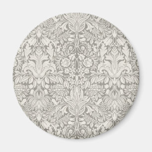 elegant formal white damask lace brocade magnet
