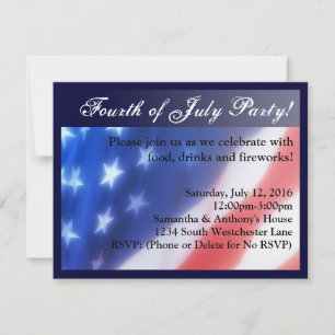 Elegant Fourth of July Celebration Invitation
