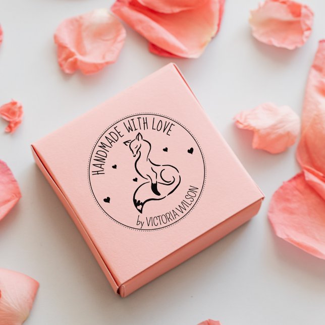Elegant Fox, Custom Handmade With Love,  Rubber Stamp (Creator Uploaded)