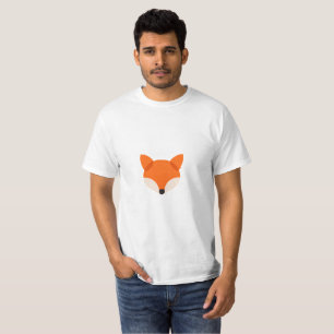 Elegant Fox Head Designed Using Circles T-Shirt