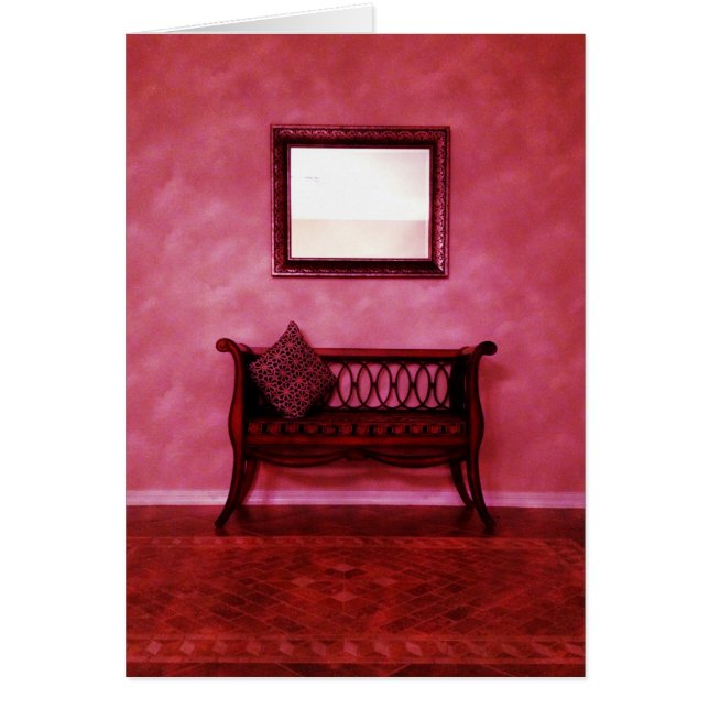 Elegant Foyer Settee Seat Mirror Interior Design (Front)