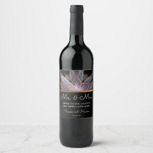 Elegant Fractal Wine Label