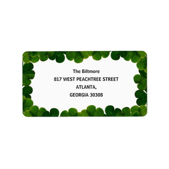 Elegant Frame Label (Front)