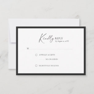 Elegant Frame Modern Response Card