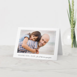 Elegant Frame Photo Father's Day Card