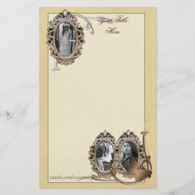 Elegant Frame Stationery (Front)