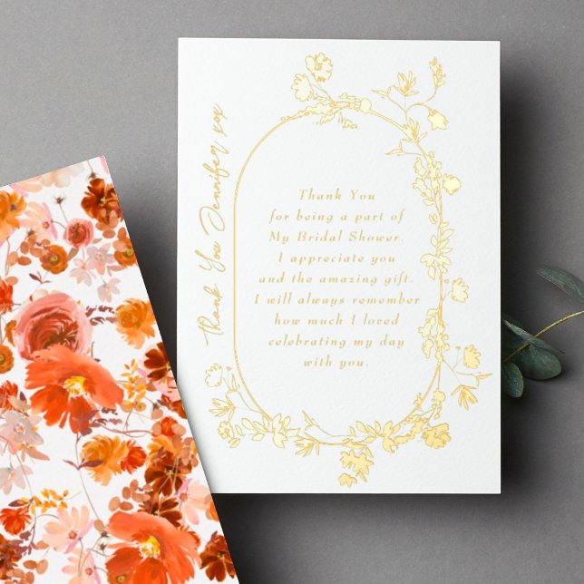 Elegant Frame Wreath Floral TWO Thank You Gold (Creator Uploaded)