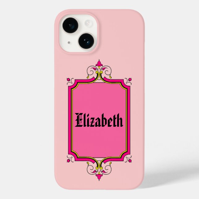 Elegant Framed Book Plate Case-Mate iPhone Case (Back)