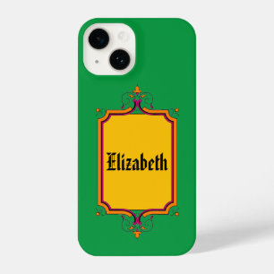Elegant Framed Book Plate iPhone 14 Case