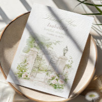 Elegant French Chateau Pastel Bridal Garden 