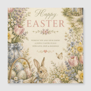 Elegant French Country Easter Greeting Vintage