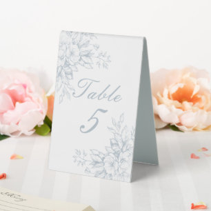 Elegant French Floral Blue Toile Wedding 